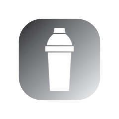 cocktail shaker icon vector template