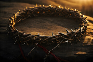 A crown of thorns which reminds us the sacrifices of Jesus