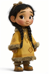 inuit princess 3d character