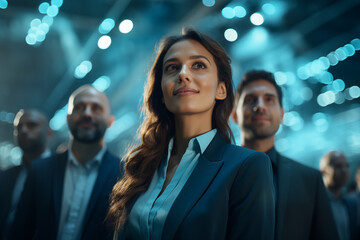 Group of people in the office Generative AI