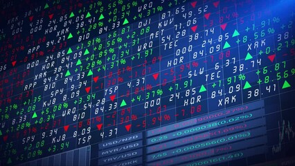 Financial market stock chart background