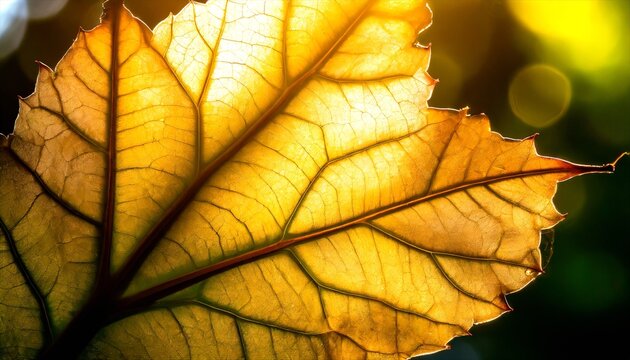 autumn leaves background with sunlight