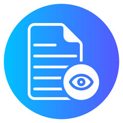 investigation gradient icon