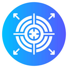 mission gradient icon