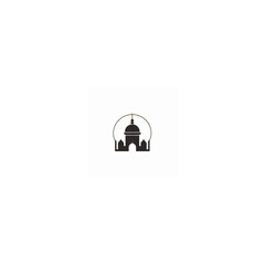 Fototapeta premium MINIMALIST MOSQUE LOGO