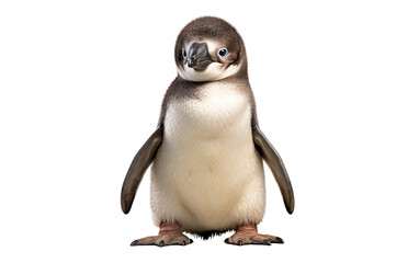 Majestic Australian Little Penguin a Portrait of Elegance Isolated on Transparent Background PNG.