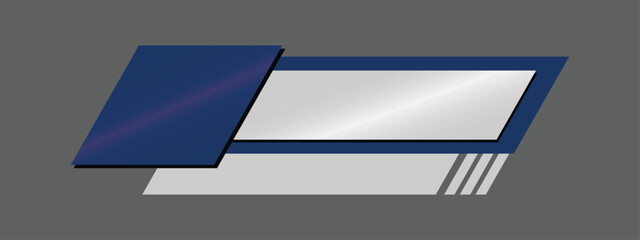 Simple Modern Lower Third in blue and black for TV shows, streaming and perfect for news