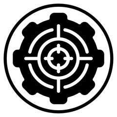 cogwheel glyph icon