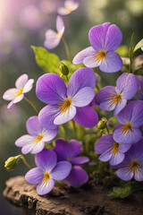 Violets flower beautiful purple color bluebell