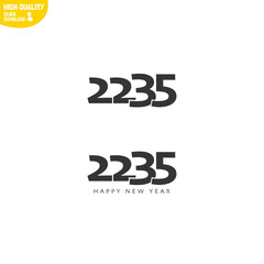 Creative Happy New Year 2235 Logo Design