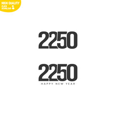 Creative Happy New Year 2250 Logo Design