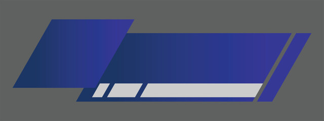 Simple Modern Lower Third in blue and black for TV shows, streaming and perfect for news