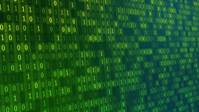 Crypto background with binary numbers