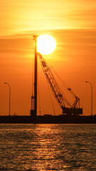 Obraz premium sunset over the sea