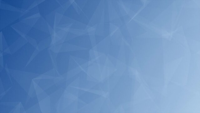 Simple and elegant low poly geometrical background, Royal blue color moving shapes abstract background