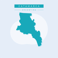 Vector illustration vector of Catamarca map Argentina