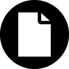 Document Fill Circle Icon.