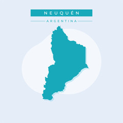 Vector illustration vector of Neuquén map Argentina