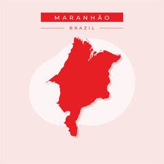 Vector illustration vector of Maranhão map Brazil