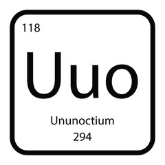 Ununoctium icon vektor