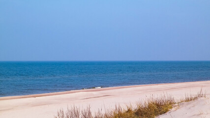 Baltic sea coast at sunny day.