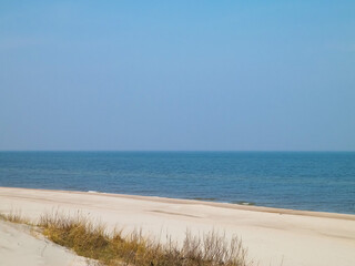 Baltic sea coast at sunny day.