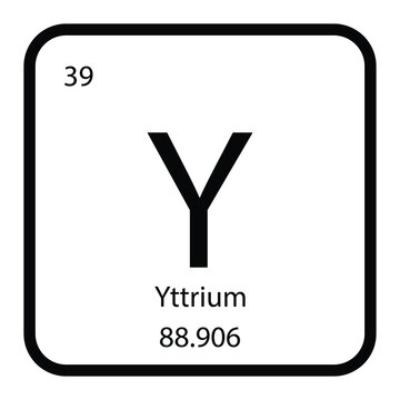 Yttrium icon vektor