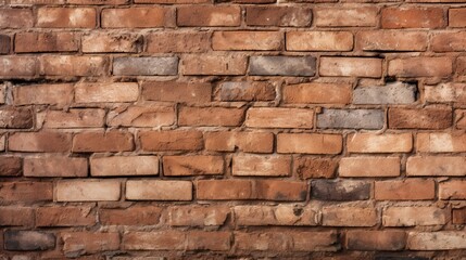 Brick Wall Close-Up. Generative AI