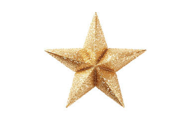Fototapeta na wymiar The Glittering Christmas Star Illuminates Isolated on Transparent Background PNG.