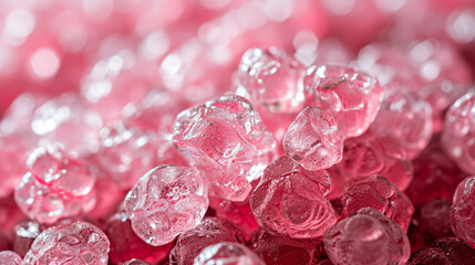 close up of pink beads