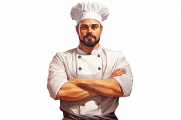illustration of a chef