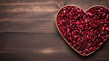 Heart-Shaped Kidney Beans. Generative AI