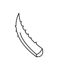 aloe- vera line icon, vector best line icon.
