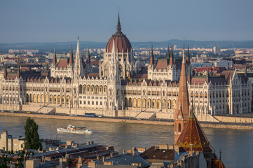 Obraz premium Parliament building in Budapest, Hungary