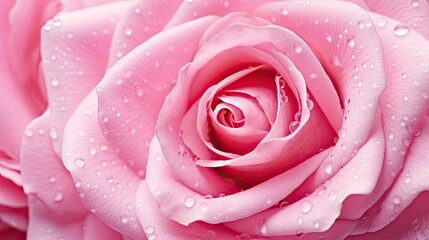 Pink Rose Close-Up. Generative AI