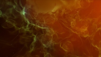 Cosmic background with a blue purple nebula and stars
