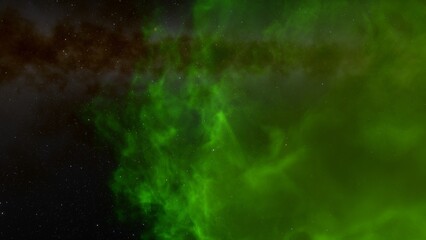 Cosmic background with a blue purple nebula and stars
