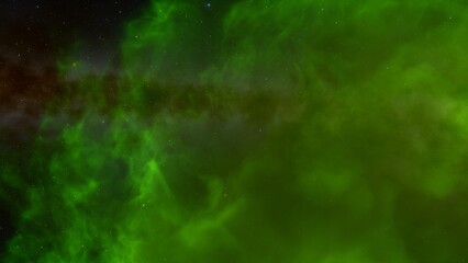 Cosmic background with a blue purple nebula and stars
