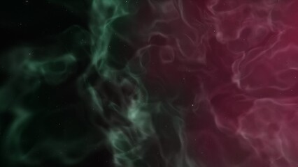 Cosmic background with a blue purple nebula and stars
