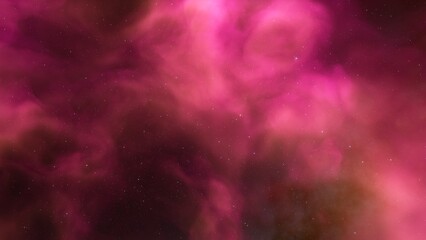 Cosmic background with a blue purple nebula and stars
