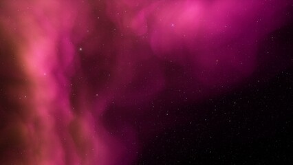 Cosmic background with a blue purple nebula and stars
