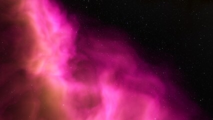 Obraz premium Cosmic background with a blue purple nebula and stars 