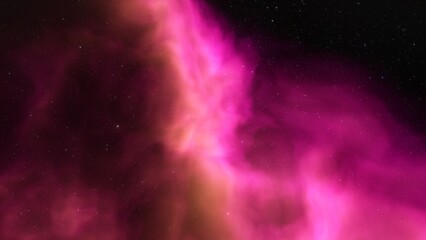 Fototapeta premium Cosmic background with a blue purple nebula and stars 