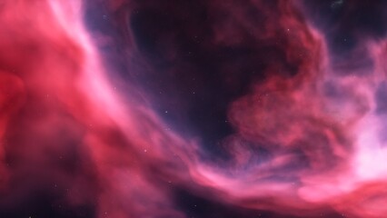 Cosmic background with a blue purple nebula and stars

