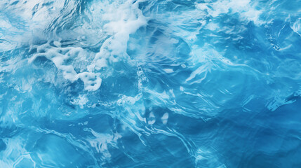 Abstract blue water wave background and texture.