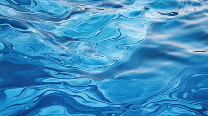 Fototapeta na wymiar Abstract blue water wave background and texture.