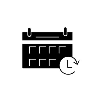 reschedule concept line icon. Simple element illustration. reschedule concept outline symbol design.
