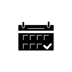 meeting date concept line icon. Simple element illustration. meeting date concept outline symbol design.