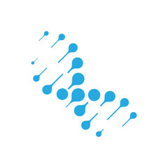 Abstract of cut off DNA or RNA helix
