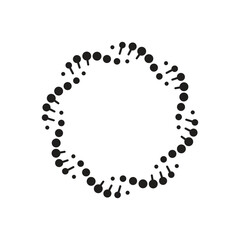 Abstract of DNA interwoven continuously forming a star